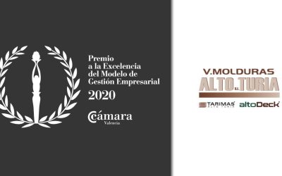 Vlna. de Molduras Alto Turia SL Premio Excelencia del Modelo de Gestión Empresarial.